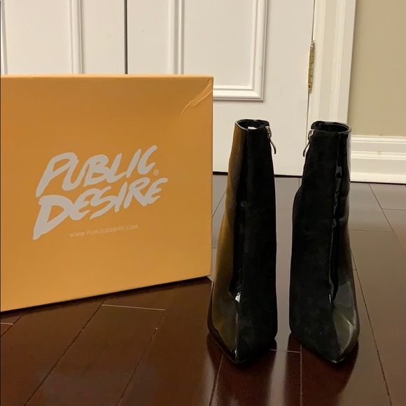 Public Desire Heeled Black Boots 🖤 - Picture 2 of 5